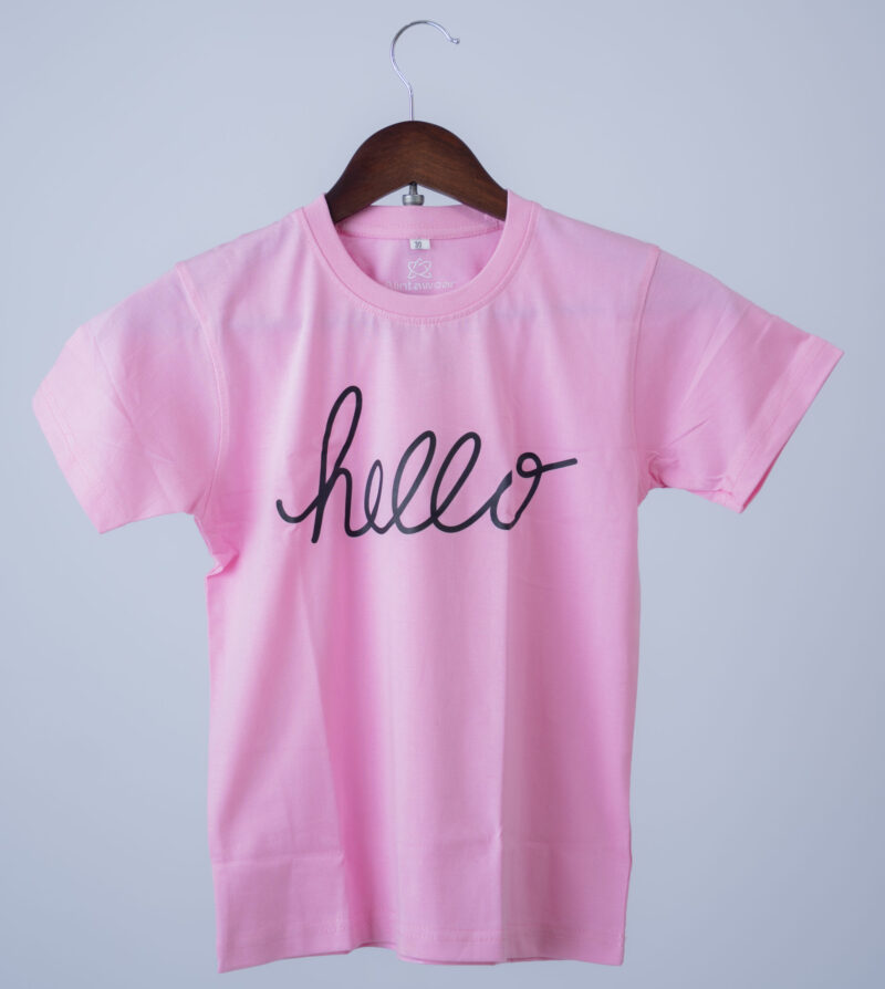 Pink Hello Regular T-shirt